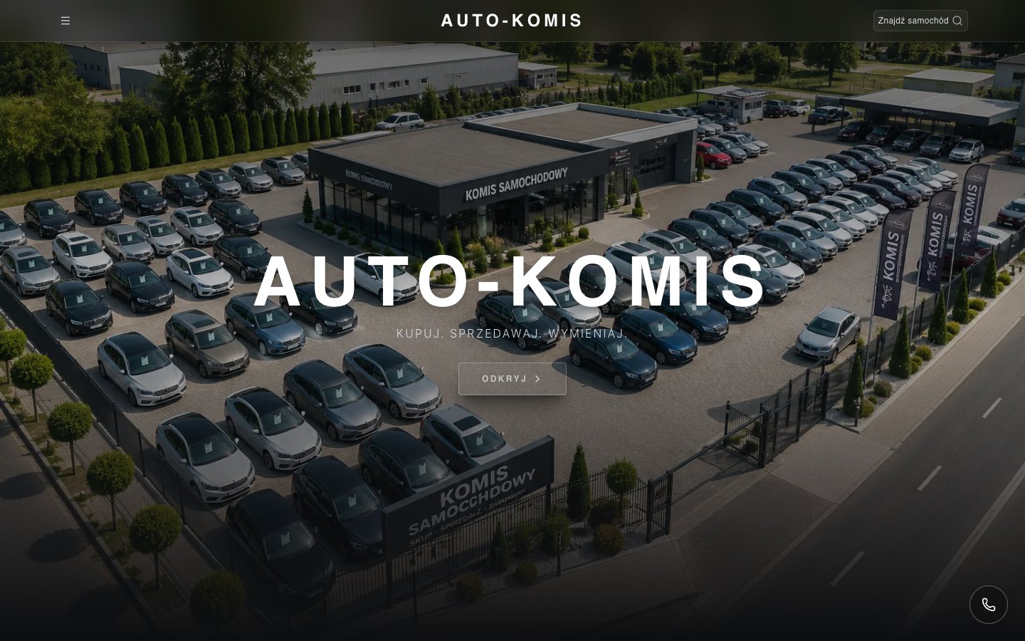 Podgląd strony Autokomis